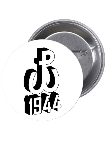 Przypinki buttony POWSTANIE WARSZAWSKIE 1944  znaczki badziki z grafiką
