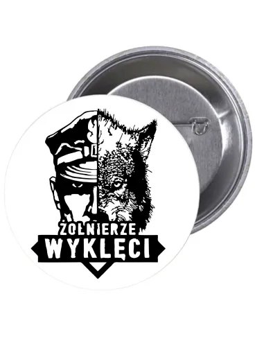 Przypinki buttony ŻOŁNIERZE WYKLĘCI  znaczki badziki z grafiką