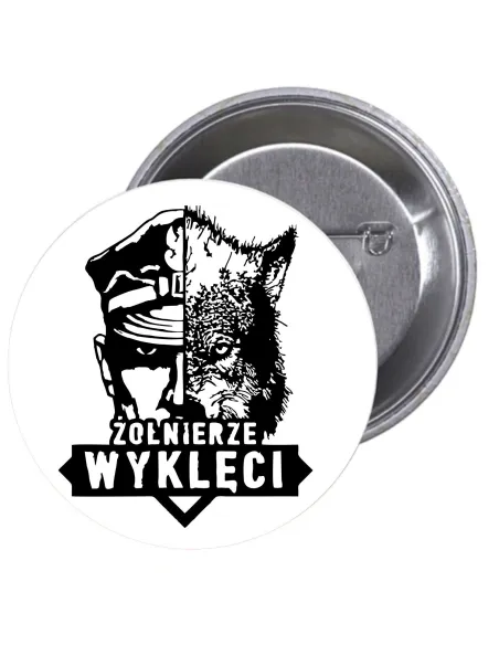 Przypinki buttony ŻOŁNIERZE WYKLĘCI  znaczki badziki z grafiką