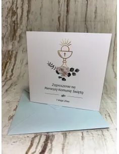 Zaproszenie na pierwszą komunię świętą zaproszenia komunijne PERSONALIZOWANE
