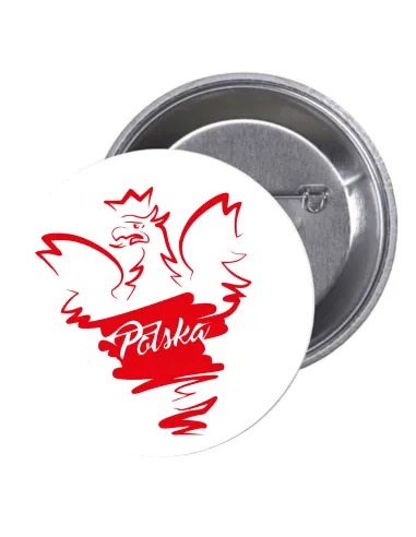 Przypinki buttony POLSKA  znaczki badziki z grafiką