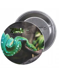 Przypinki buttony ZOO ZOOBACZ POKOCHAJ POMÓŻ OCHRONIĆ  znaczki badziki z grafiką