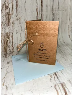 Zaproszenie na pierwszą komunię świętą zaproszenia komunijne EKO minimalistyczne + PROJEKT GRATIS