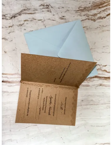 Zaproszenie na pierwszą komunię świętą zaproszenia komunijne EKO minimalistyczne + PROJEKT GRATIS