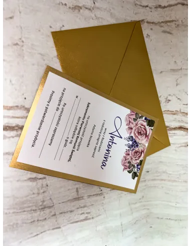 Zaproszenie na pierwszą komunię świętą zaproszenia komunijne boho + PROJEKT GRATIS