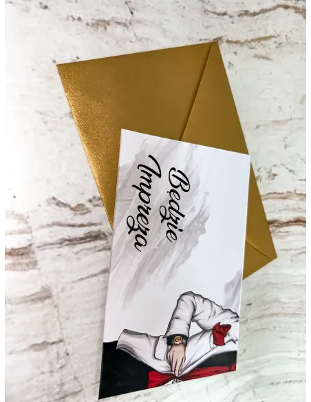 Zaproszenie na urodziny osiemnastkę eleganckie + PROJEKT GRATIS