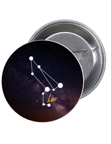 Przypinki buttony ZNAKI ZODIAKU LEW  znaczki badziki z grafiką