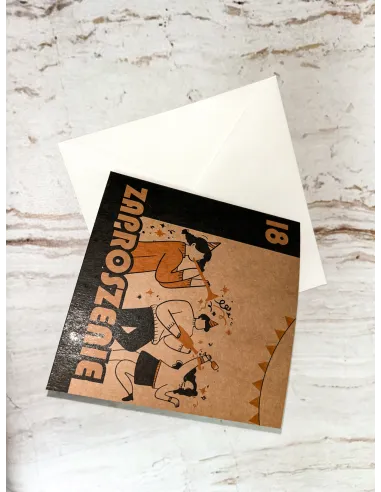 Zaproszenie na 18 urodziny osiemnastkę EKO + PROJEKT GRATIS