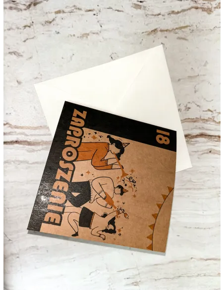 Zaproszenie na 18 urodziny osiemnastkę EKO + PROJEKT GRATIS