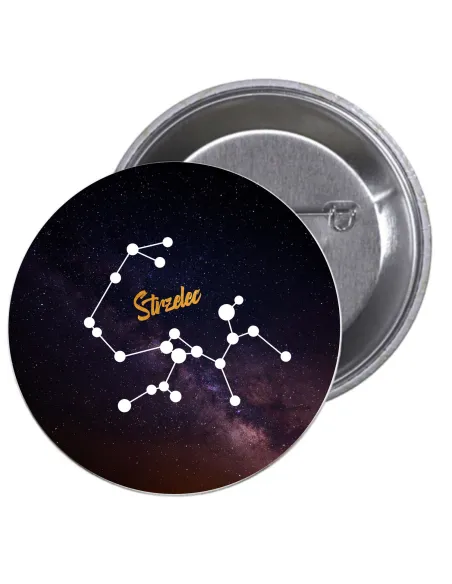 Przypinki buttony ZNAKI ZODIAKU  STRZELEC   znaczki badziki z grafiką