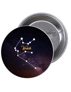 Przypinki buttony ZNAKI ZODIAKU WODNIK   znaczki badziki z grafiką
