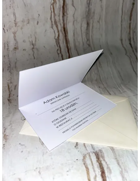 Zaproszenie na 18 urodziny zaproszenia DOWÓD OSOBISTY NA osiemnastkę + PROJEKT GRATIS