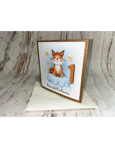 Zaproszenie na 1 urodziny zaproszenia na roczek z lisem Z IMIENIEM + PROJEKT GRATIS