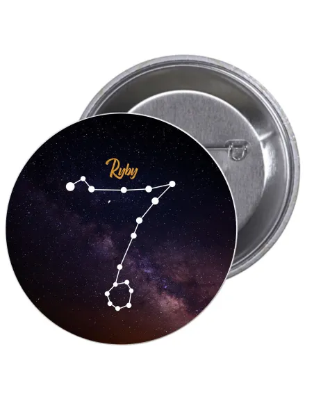 Przypinki buttony ZNAKI ZODIAKU RYBY   znaczki badziki z grafiką