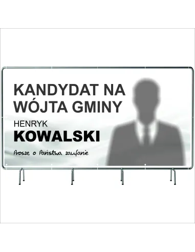 BANER WYBORCZY BANERY WYBORCZE 100x50cm gotowy projekt PLANDEKA
