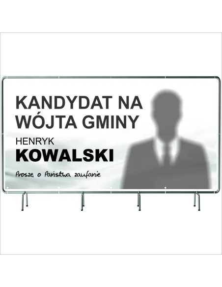 BANER WYBORCZY BANERY WYBORCZE 100x50cm gotowy projekt PLANDEKA
