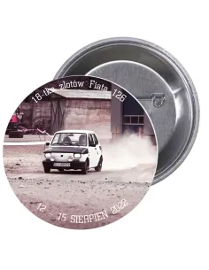 Przypinki buttony 18-TKA ZLOTÓW FIATA 126  znaczki badziki z grafiką