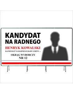 BANER WYBORCZY BANERY WYBORCZE 100x50cm - 50szt. gotowy projekt PLANDEKA