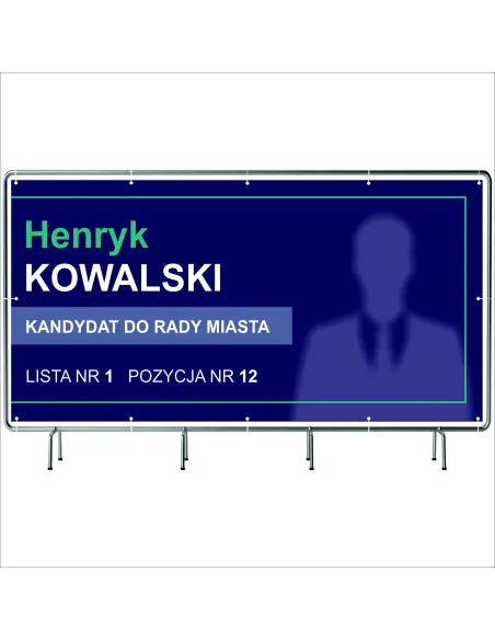 BANER WYBORCZY BANERY WYBORCZE 130x80cm - 5 szt. gotowy projekt PLANDEKA