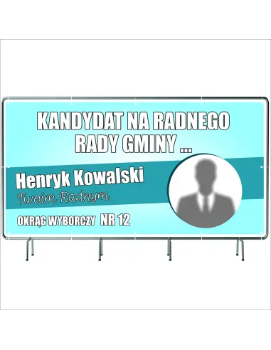 BANER WYBORCZY BANERY WYBORCZE 130x80cm - 50 szt. gotowy projekt PLANDEKA