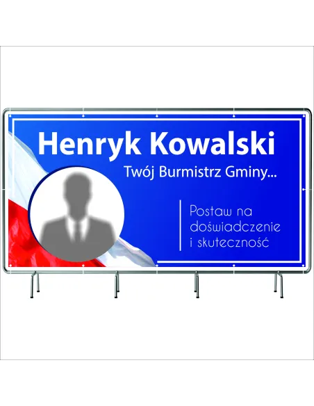 BANER WYBORCZY BANERY WYBORCZE 200x100cm gotowy projekt PLANDEKA