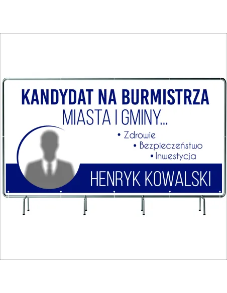 BANER WYBORCZY BANERY WYBORCZE 200x100cm - 50 sztuk gotowy projekt PLANDEKA