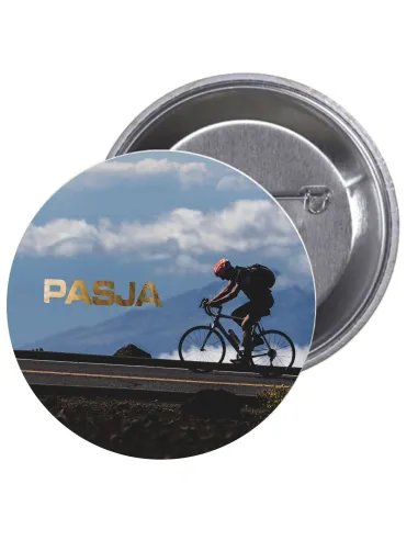 Przypinki buttony SPORT -  PASJA znaczki badziki z grafiką