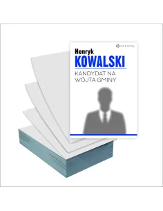 Ulotki A6 wyborcze PROJEKT GRATIS 5000 szt WYBORY KANDYDAT na WÓJTA gminy