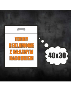 Reklamówki Reklamówe z nadrukiem 40x30 cm - 500 sztuk