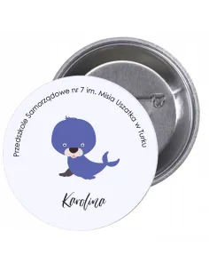 Przypinki buttony PRZEDSZKOLE - KAROLINA  znaczki badziki z grafiką