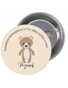 Przypinki buttony PRZEDSZKOLE - PRZEMEK znaczki badziki z grafiką