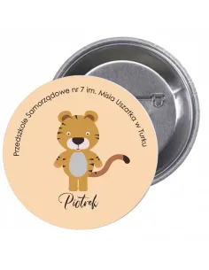 Przypinki buttony PRZEDSZKOLE - PIOTREK znaczki badziki z grafiką