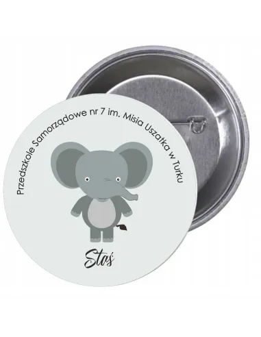 Przypinki buttony PRZEDSZKOLE - STAŚ znaczki badziki z grafiką