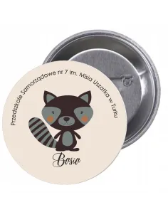 Przypinki buttony PRZEDSZKOLE - BASIA znaczki badziki z grafiką