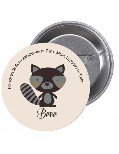 Przypinki buttony PRZEDSZKOLE - BASIA znaczki badziki z grafiką
