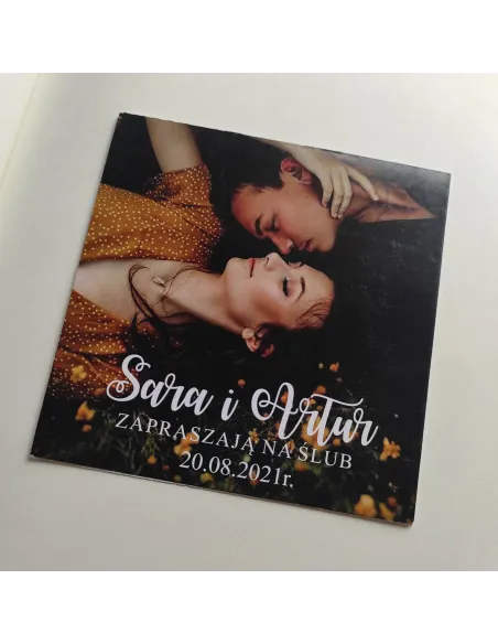 Personalizowane zaproszenie na Ślub Wesele z waszym zdjęciem