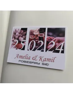 Personalizowane zaproszenie na Ślub Wesele Twoje Zdjęcia