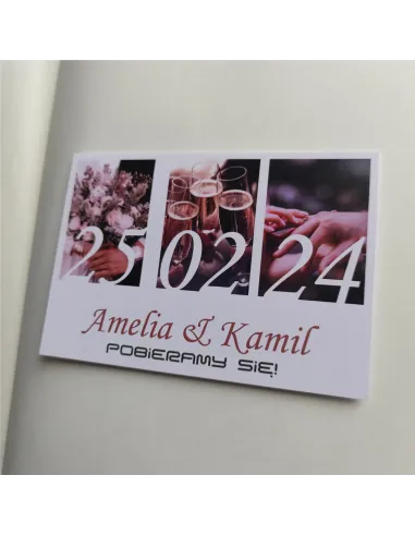 Personalizowane zaproszenie na Ślub Wesele Twoje Zdjęcia