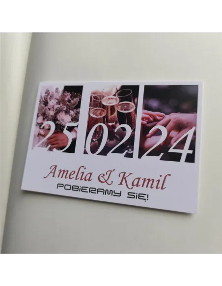 Personalizowane zaproszenie na Ślub Wesele Twoje Zdjęcia