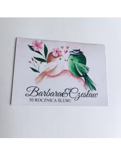 Personalizowane zaproszenie na 50 rodznicę ślubu PROJEKT GRATIS