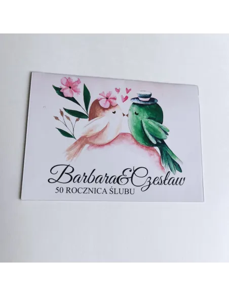 Personalizowane zaproszenie na 50 rodznicę ślubu PROJEKT GRATIS