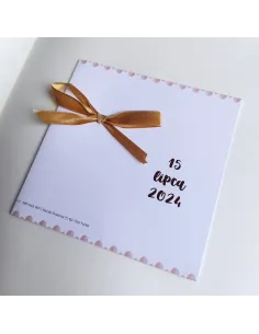 Personalizowane zaproszenie na chrzciny ze zdjęciem PROJEKT GRATIS