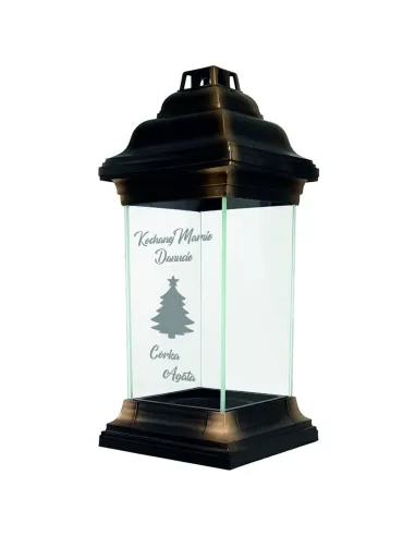 Personalizowany znicz kapliczka z grawerem dla MAMY z imieniem TWÓJ NAPIS