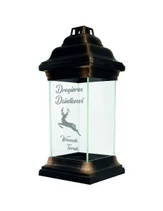 Personalizowany znicz kapliczka z grawerem dla DZIADKA z imieniem TWÓJ NAPIS