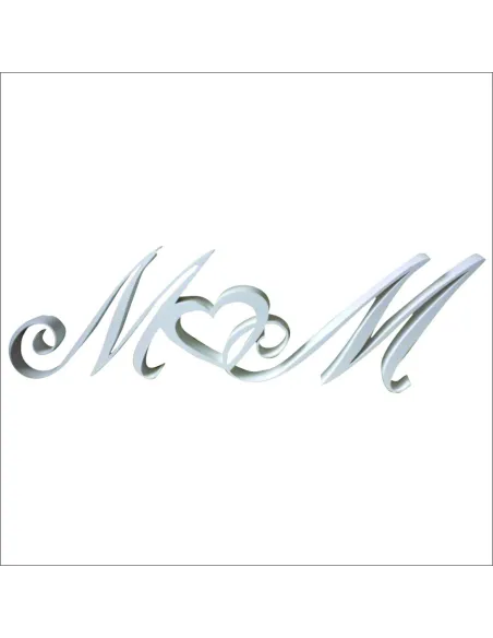 Litery imiona inicjały młodych Pary Młodej 3d 20cm