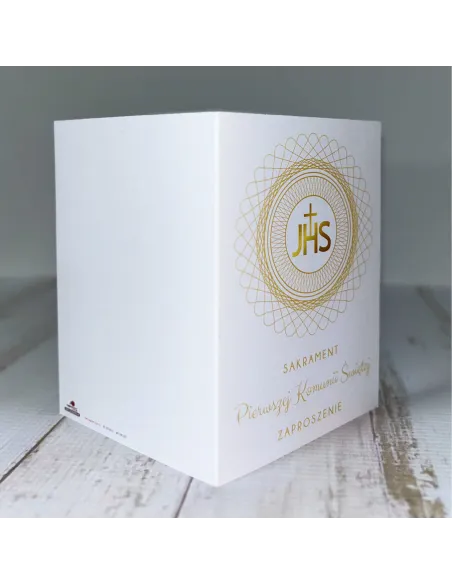 Zaproszenie na pierwszą komunię świętą zaproszenia komunijne personalizowane PROJEKT GRATIS