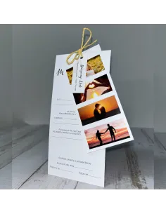 Personalizowane zaproszenie na Ślub Wesele zaproszenia weselne z waszymi zdjęciami minimalistyczne