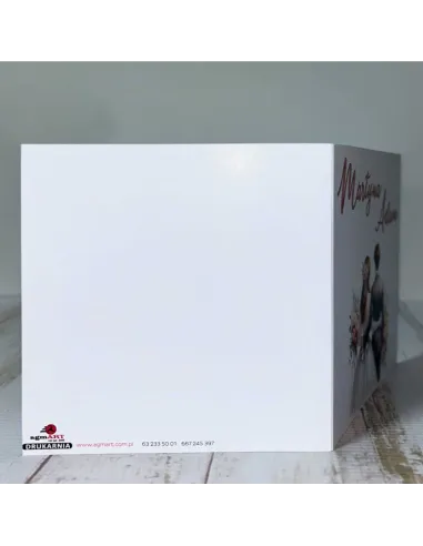 Eleganckie Personalizowane zaproszenie na Ślub Wesele zaproszenia weselne kwiaty para młoda + PROJEKT GRATIS