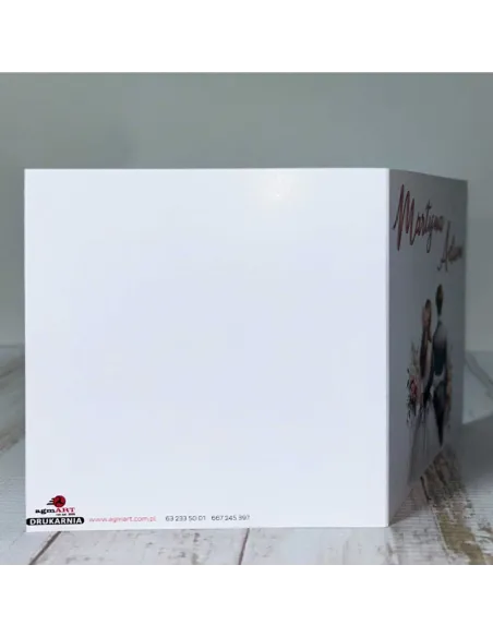 Eleganckie Personalizowane zaproszenie na Ślub Wesele zaproszenia weselne kwiaty para młoda + PROJEKT GRATIS