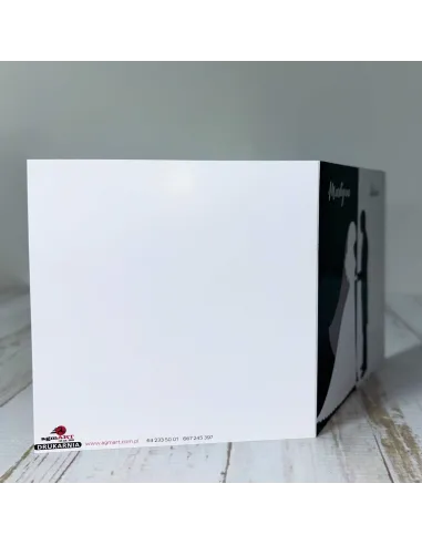 Eleganckie Personalizowane zaproszenie na Ślub Wesele zaproszenia ślubne czarno białe para młoda